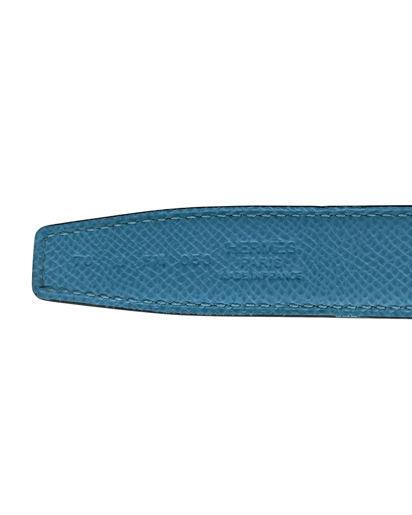 Hermès Ceinture en cuir bleu