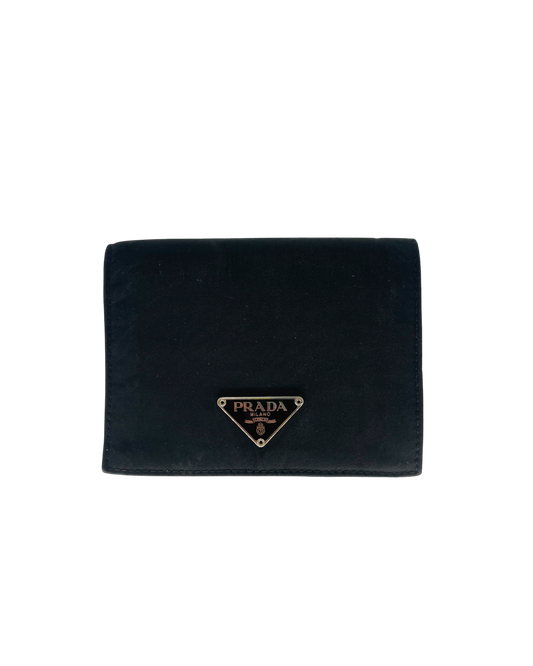 Prada Portefeuille en nylon noir