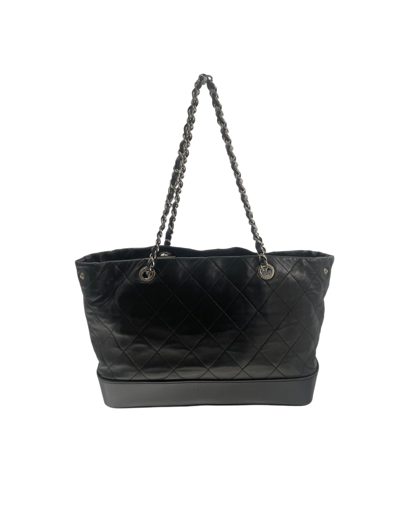Chanel Sac à main en cuir noir