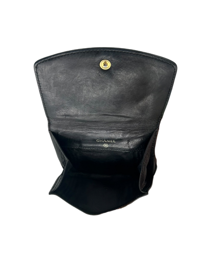 Chanel Porte-monnaie cuir noir