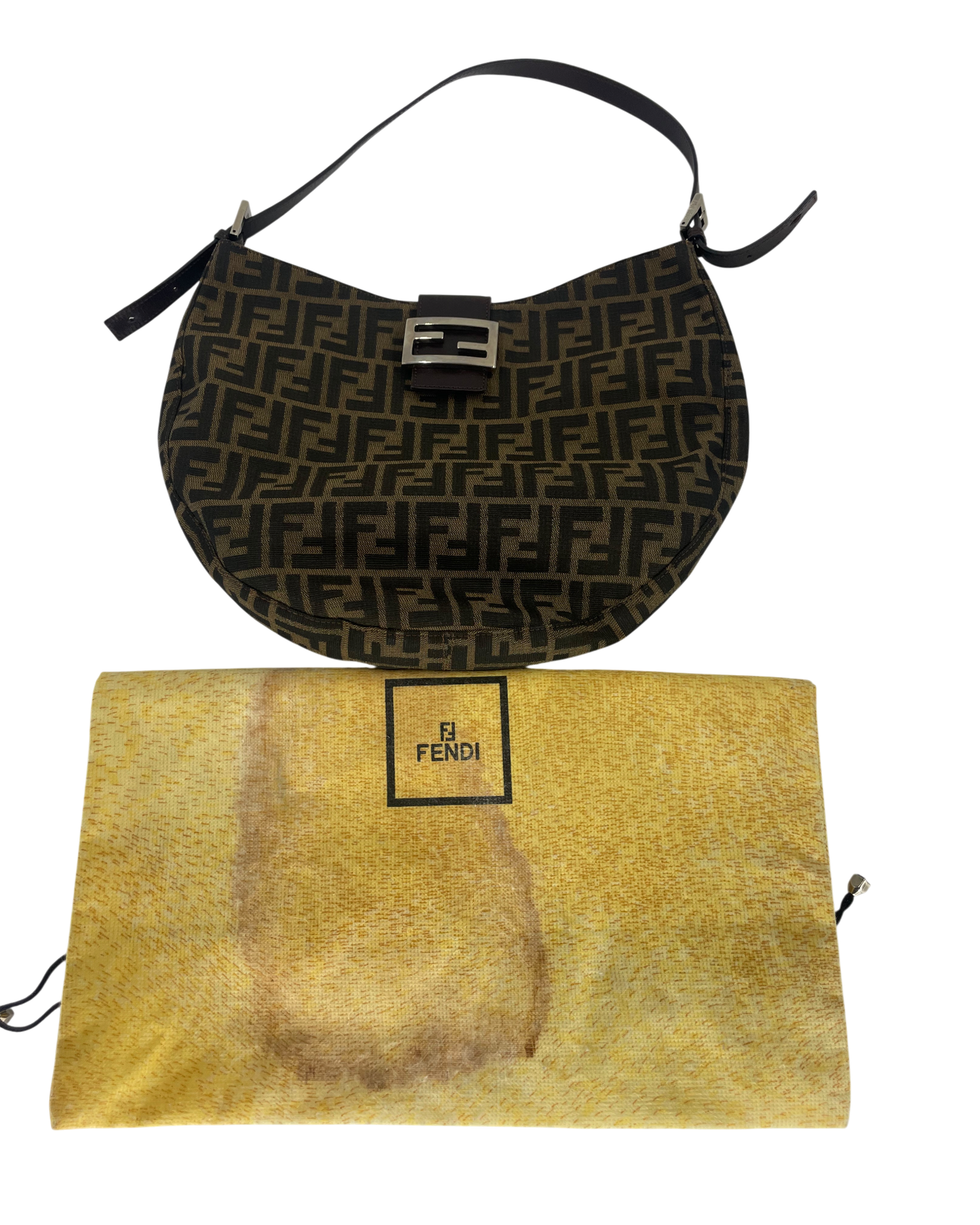 Fendi sac porté épaule marron