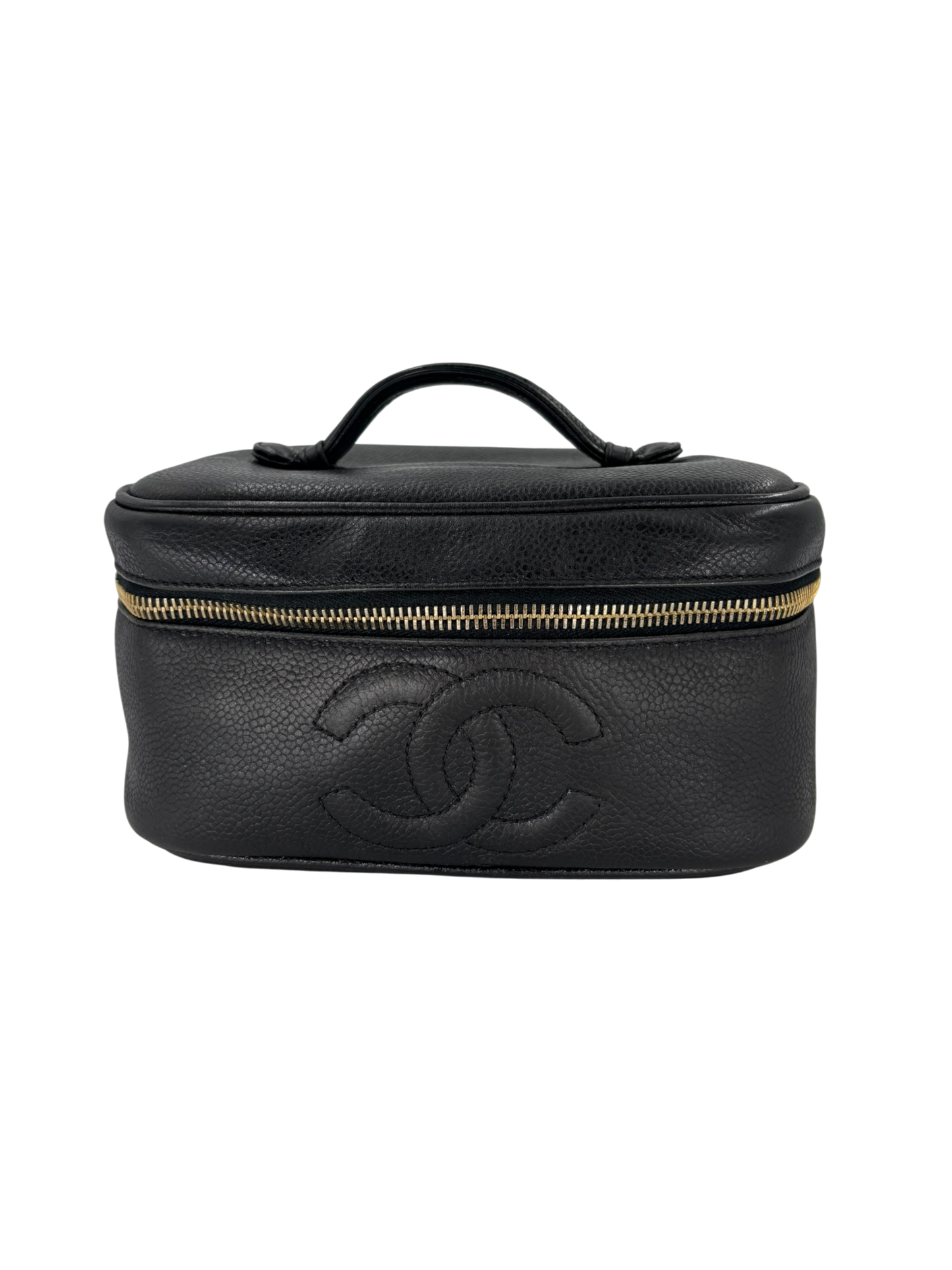 Chanel Vanity en cuir noir
