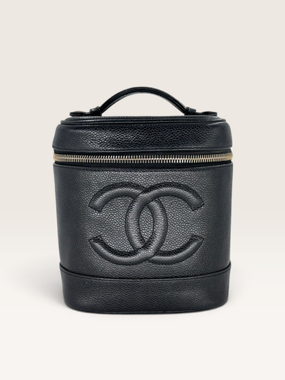Chanel CC cuir caviar vanity case sac