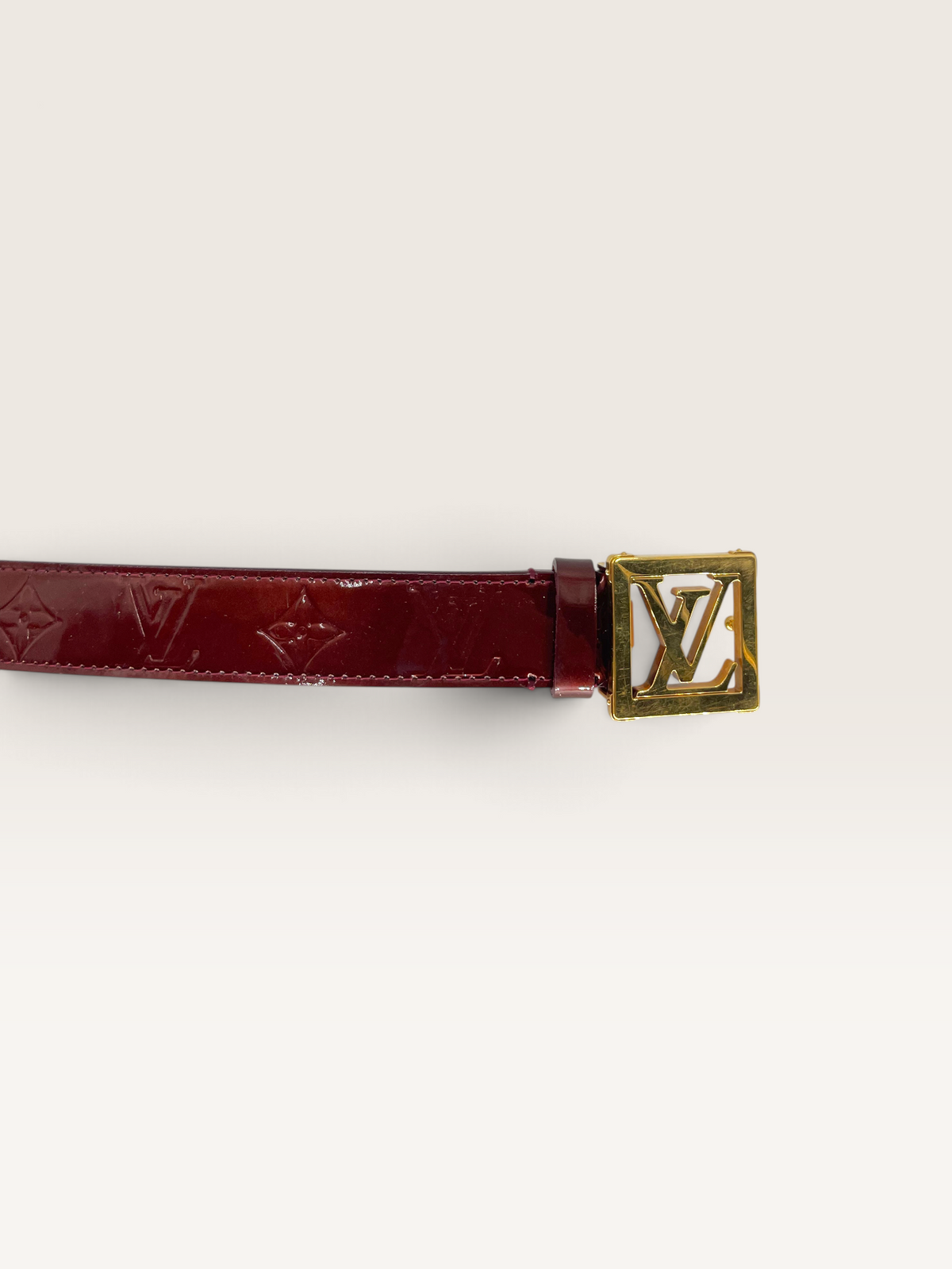 Louis Vuitton Frame ceinture initial cuir vernis