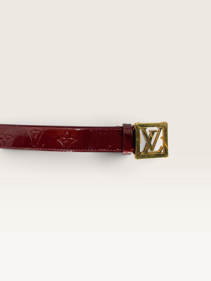 Louis Vuitton Frame ceinture initial cuir vernis