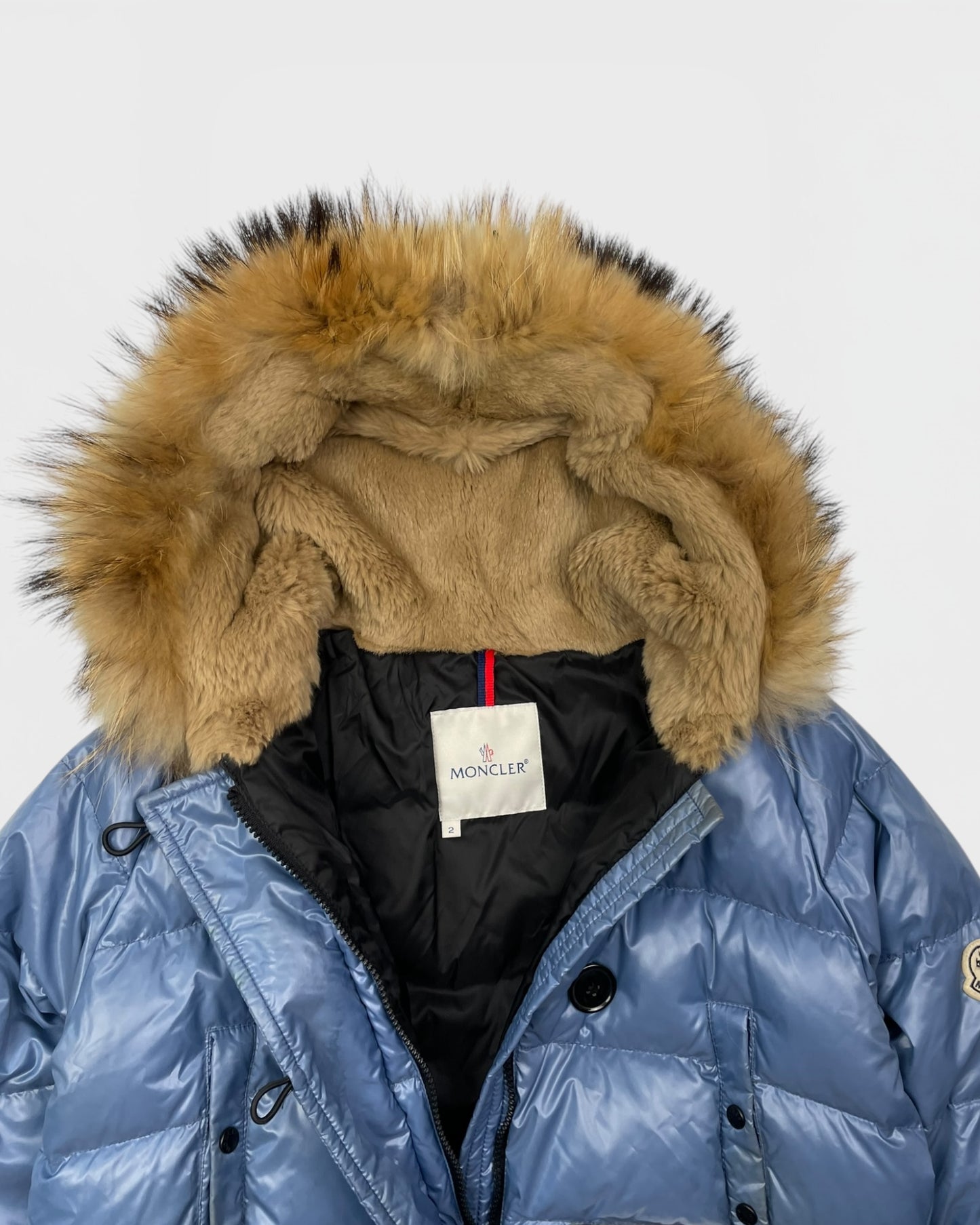 Moncler fur puffer jacket / doudoune