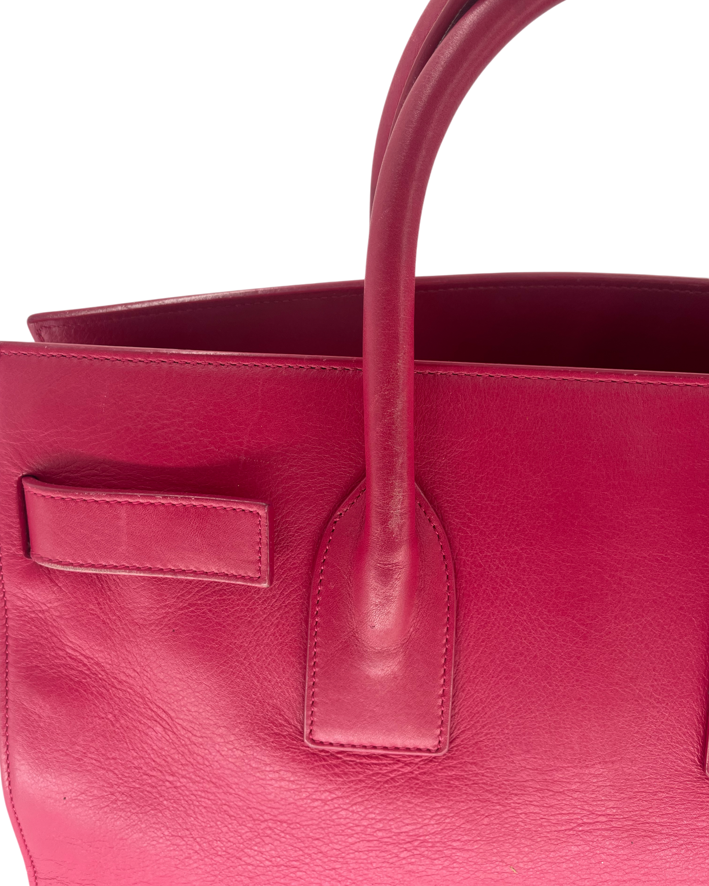 Saint Laurent Sac à main en cuir rose