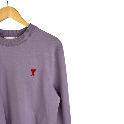 Ami Paris pull en coton lila