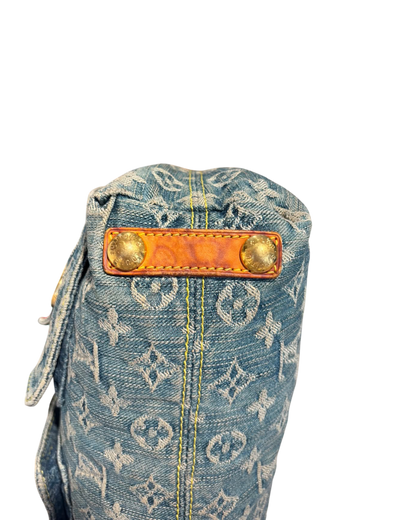 Louis Vuitton Sac porté épaule denim