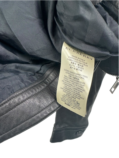 Burberry veste en cuir