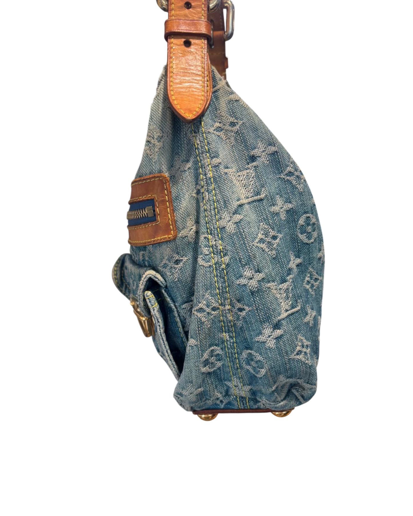 Louis Vuitton Sac porté épaule denim