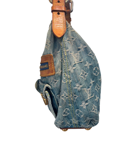 Louis Vuitton Sac porté épaule denim