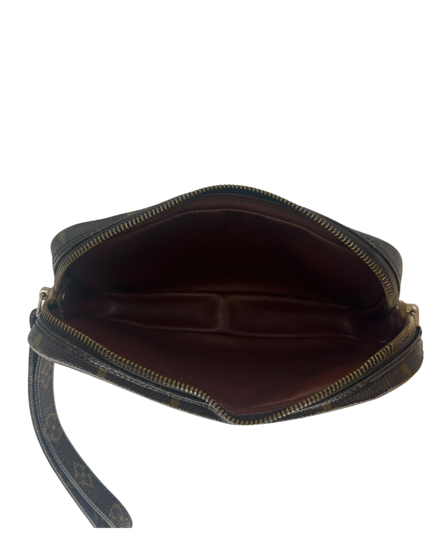 Louis Vuitton Pochette dragonne monogram marron