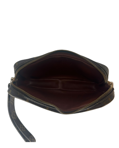 Louis Vuitton Pochette dragonne monogram marron