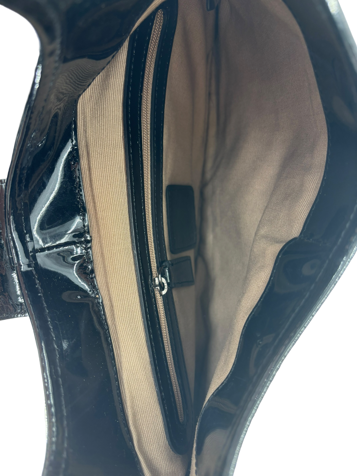 Burberry Sac porté épaule Tartan beige