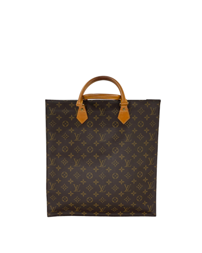 Louis Vuitton sac à main plat marron