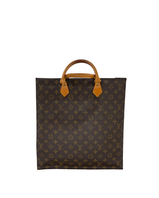 Louis Vuitton sac à main plat marron