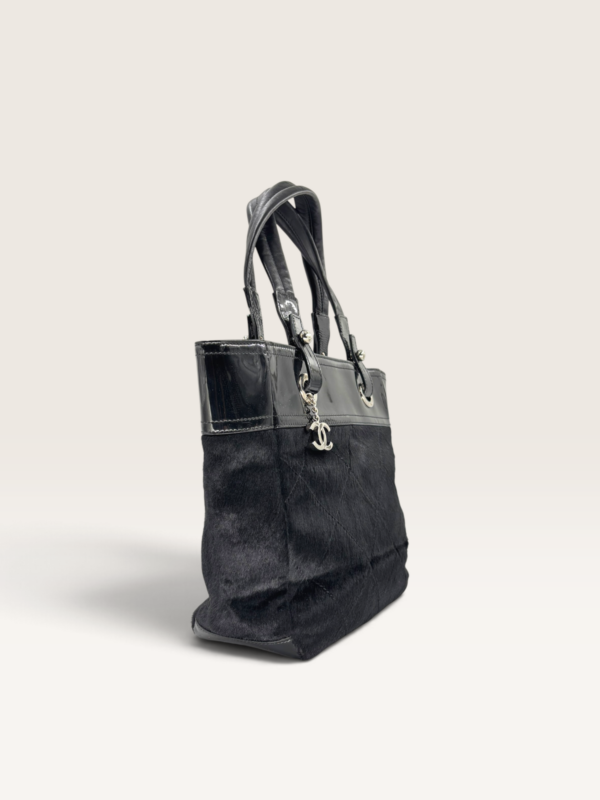 Chanel CC Biarritz pony hair sac a main