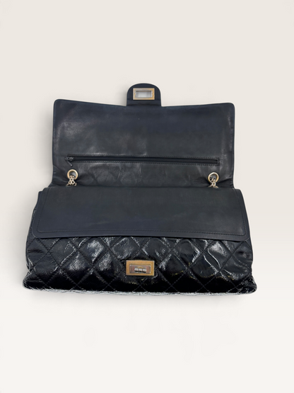 Chanel Timeless 2.55 double flap Maxi sac en cuir vernis