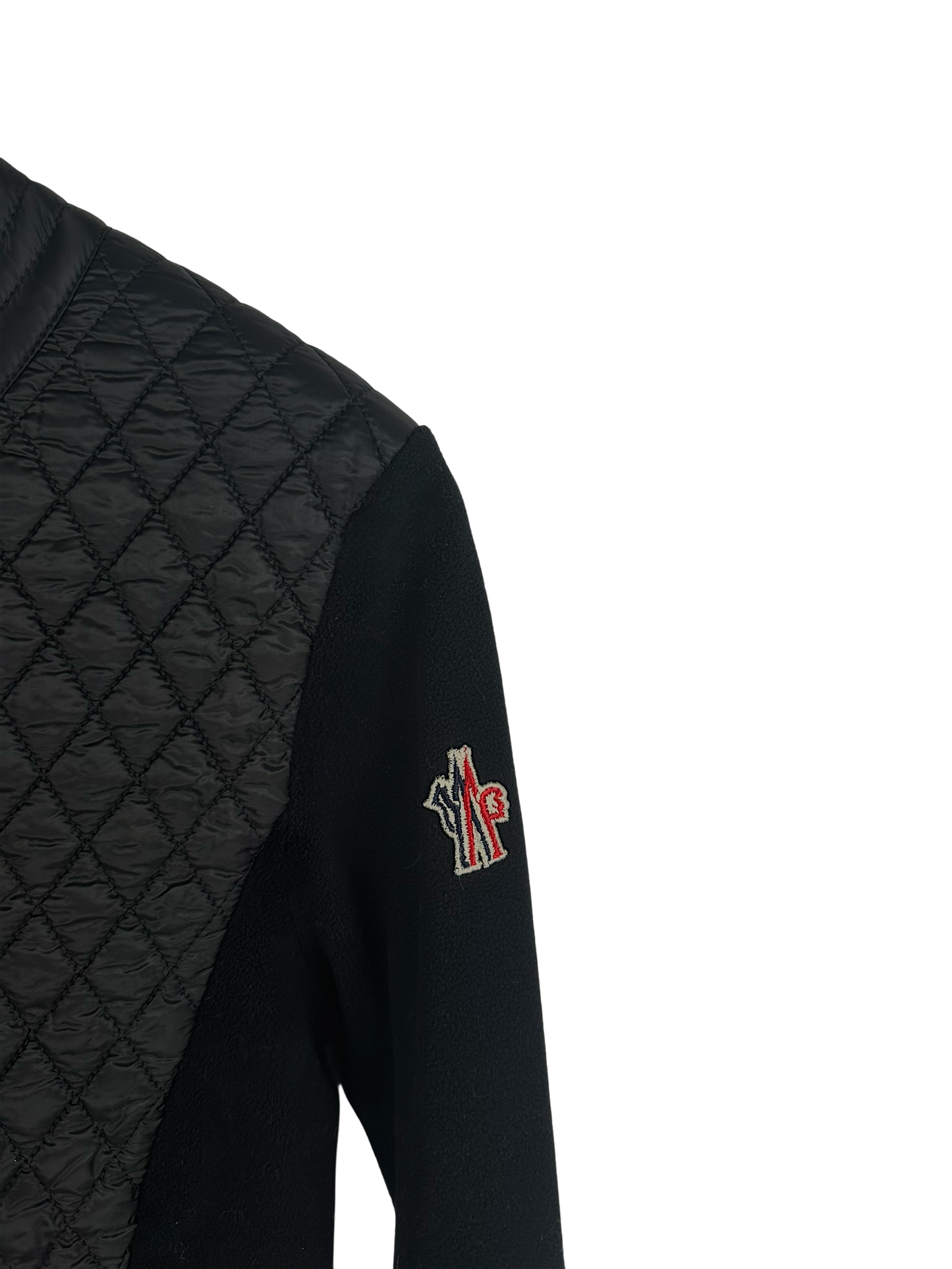 Moncler veste cintrée bi-matière
