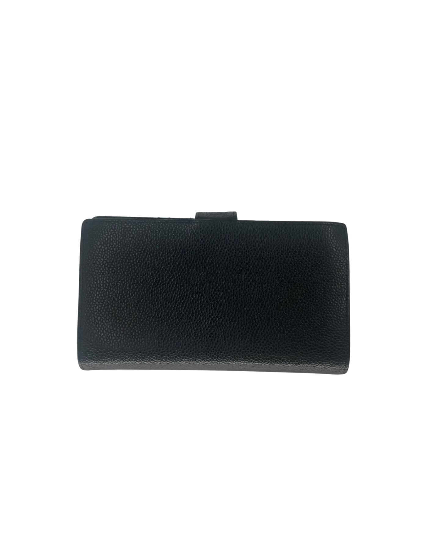 Chanel Portefeuille en cuir noir