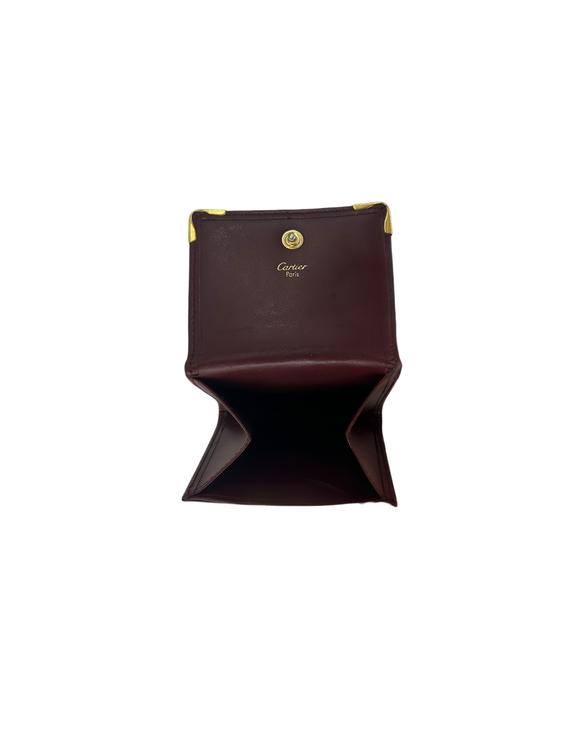 Cartier Porte-monnaie en cuir rouge