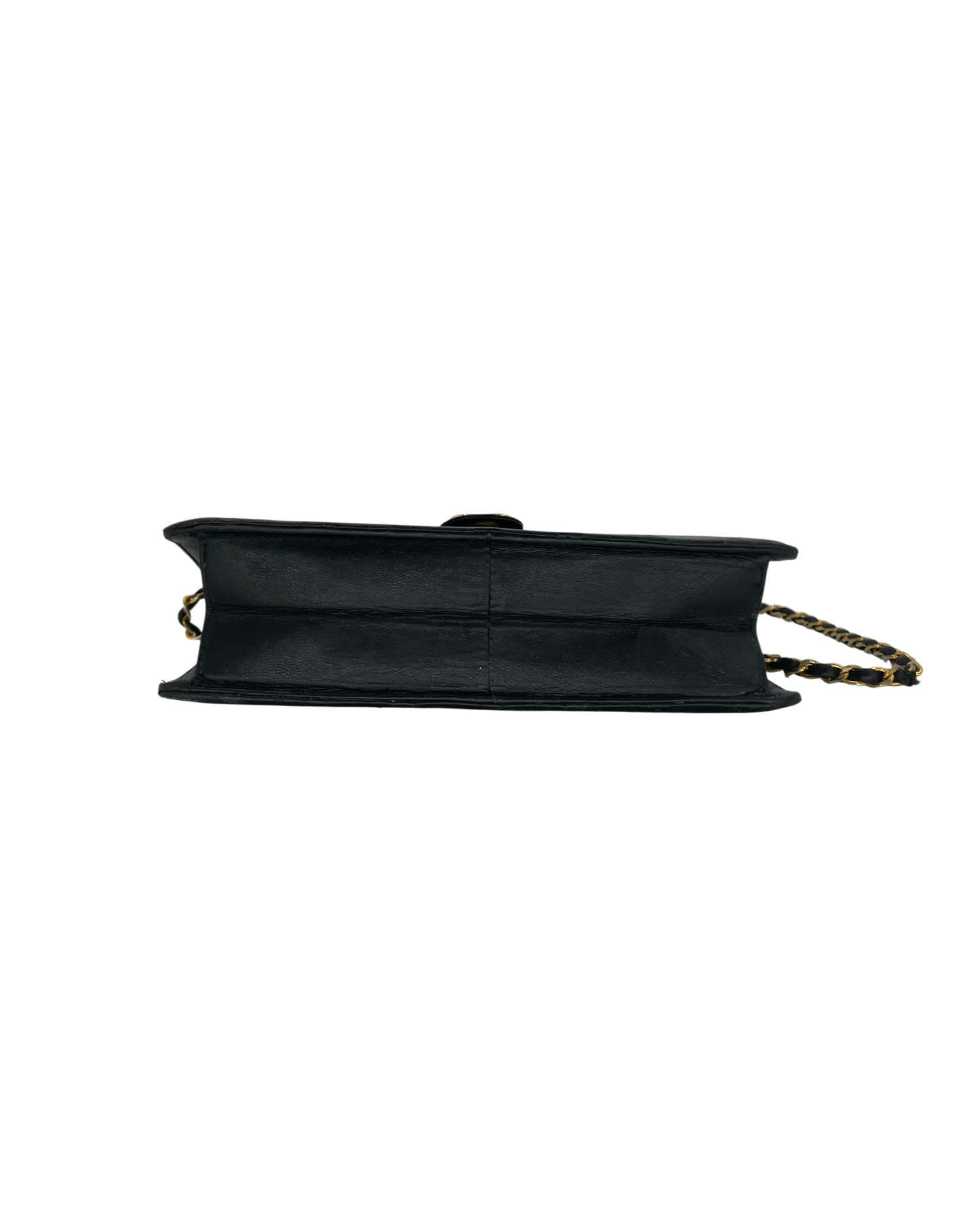 Chanel sac bandoulière cuir noir