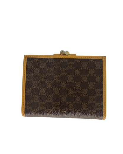 Celine Portefeuille en cuir marron