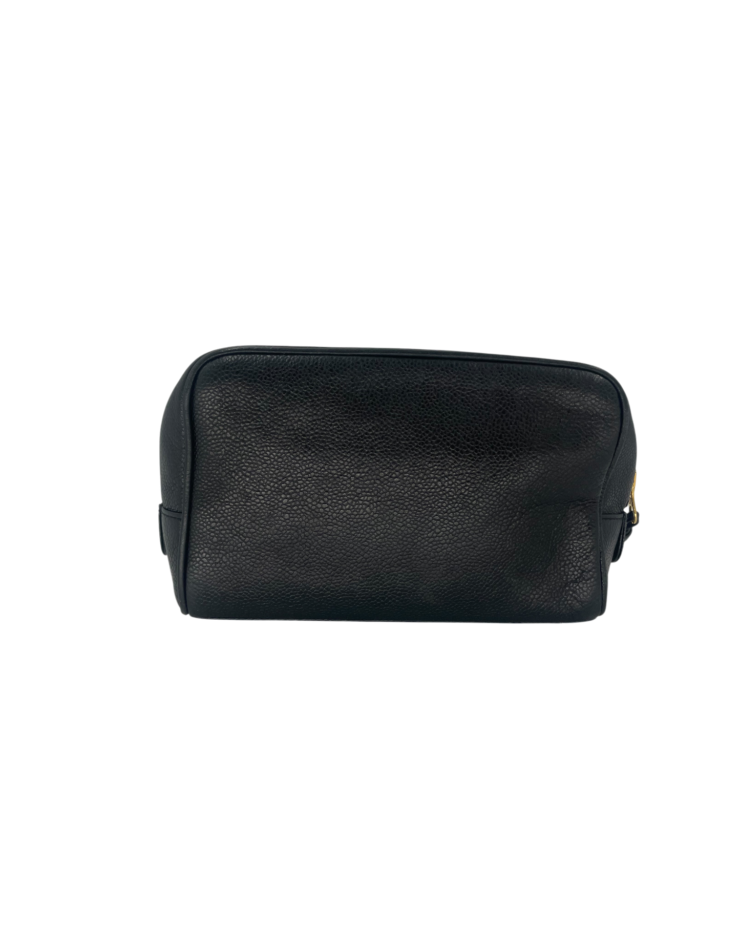 Chanel pochette en cuir noir