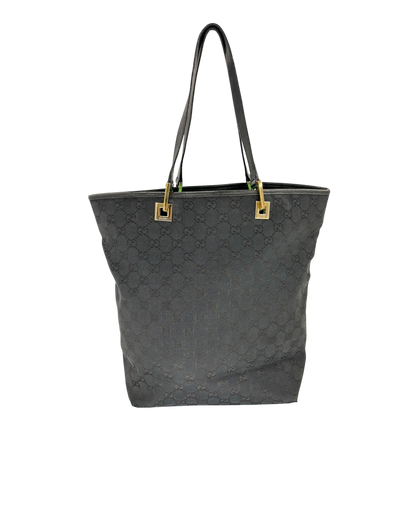 Gucci cabas Sac à main noir toile GG