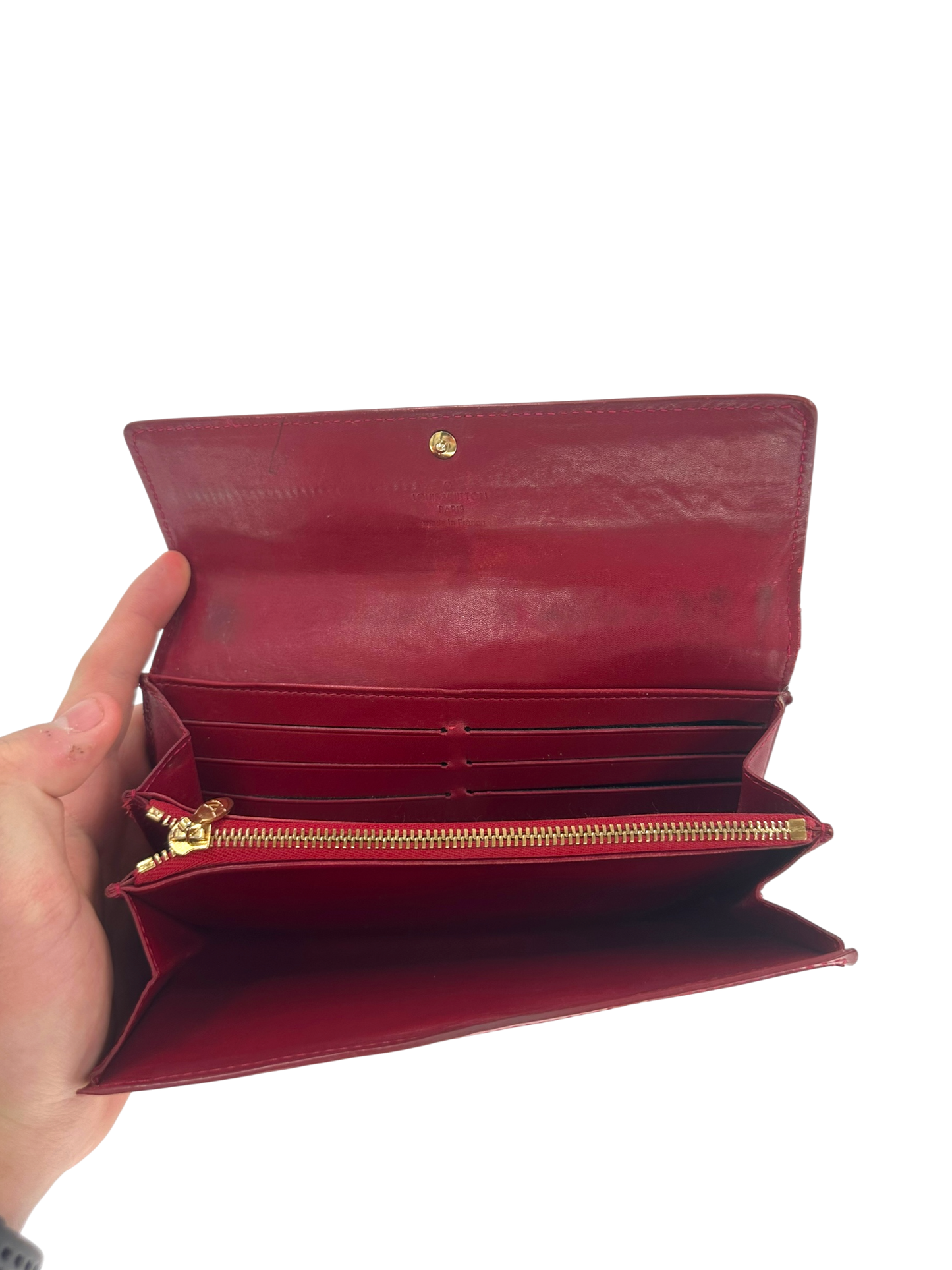 Louis Vuitton cuir vernis portefeuille