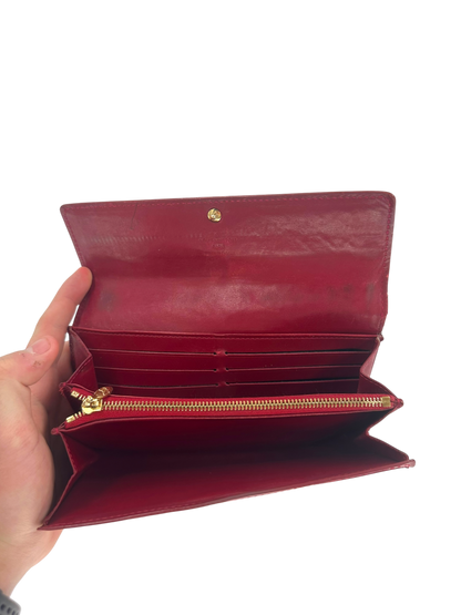 Louis Vuitton cuir vernis portefeuille