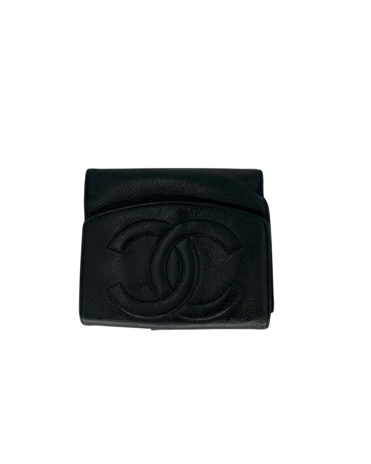 Chanel Porte-monnaie cuir noir