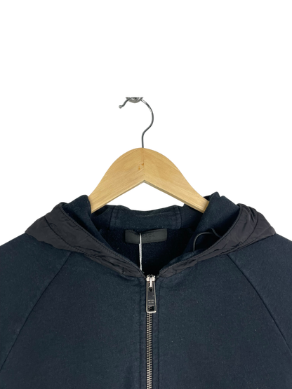Prada gilet à capuche bi-matière