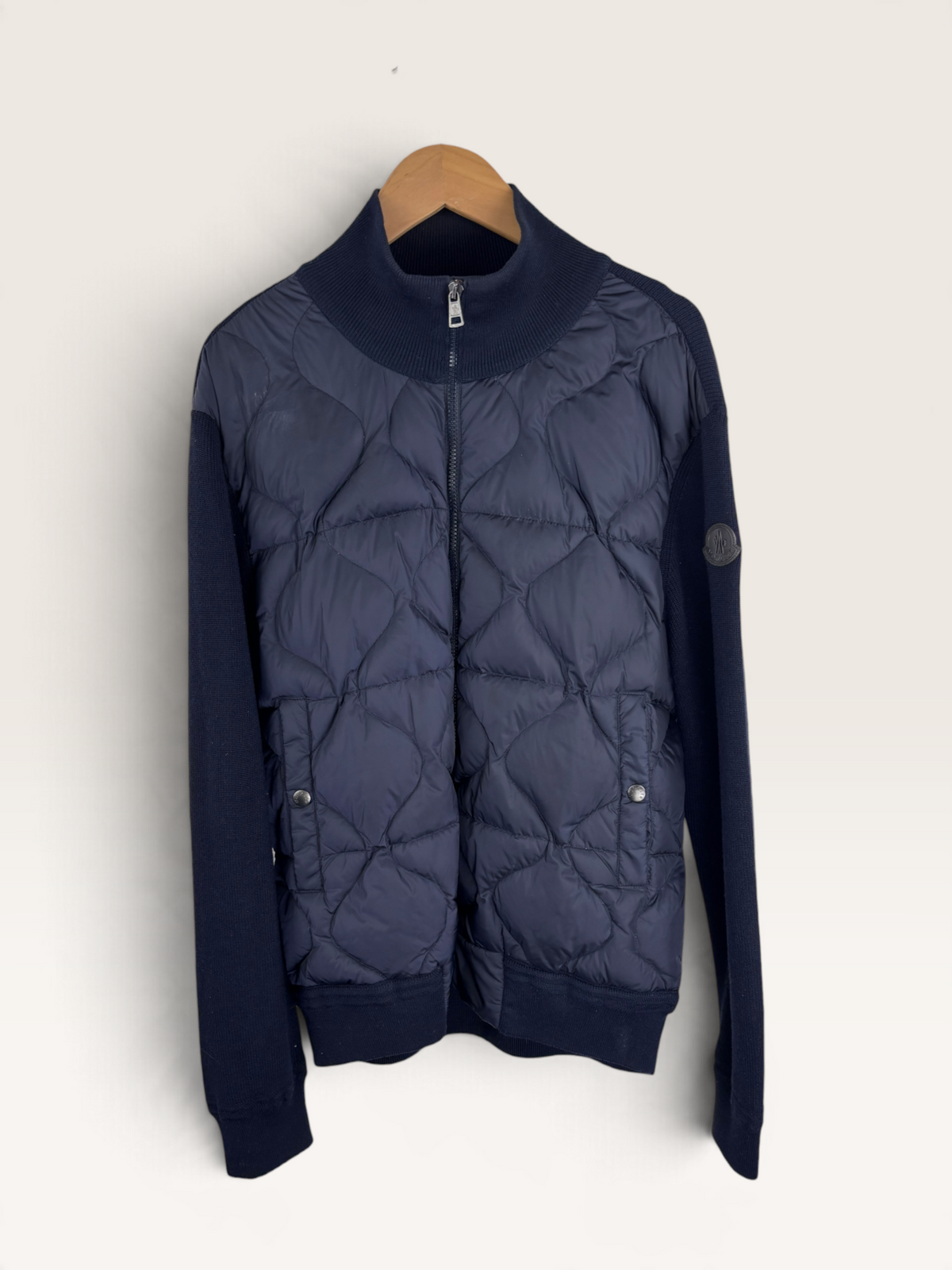Moncler cardigan bi-matière veste