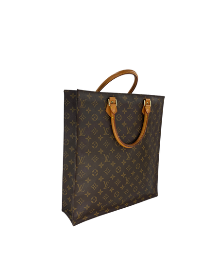 Louis Vuitton sac à main plat marron