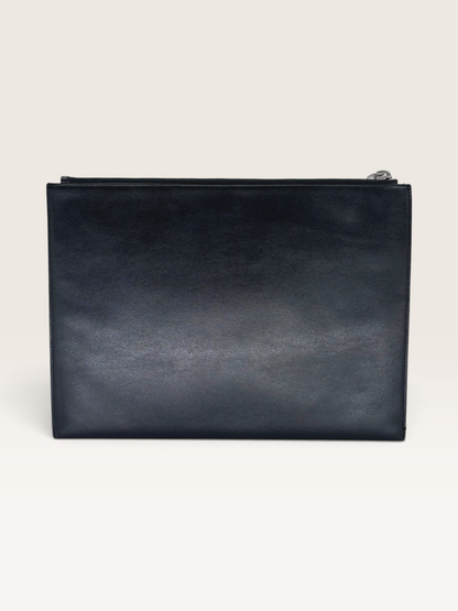 Saint laurent pochette en cuir lisse