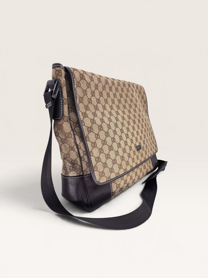 Gucci sac bandoulière toile GG beige