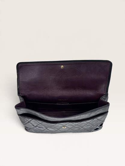 Chanel Timeless 2.55 double flap Maxi sac en cuir vernis