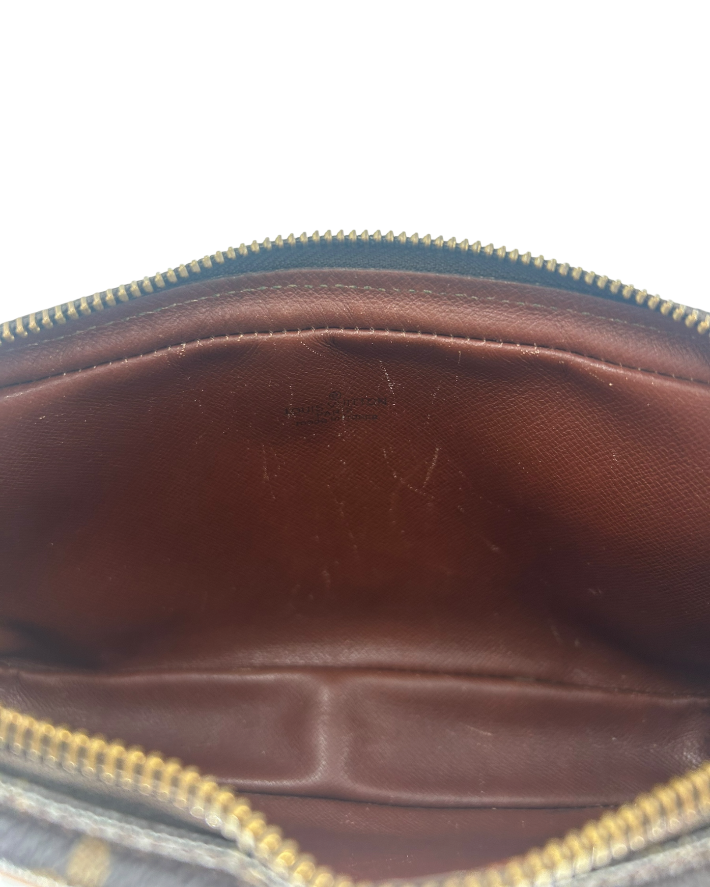 Louis Vuitton Pochette dragonne monogram marron