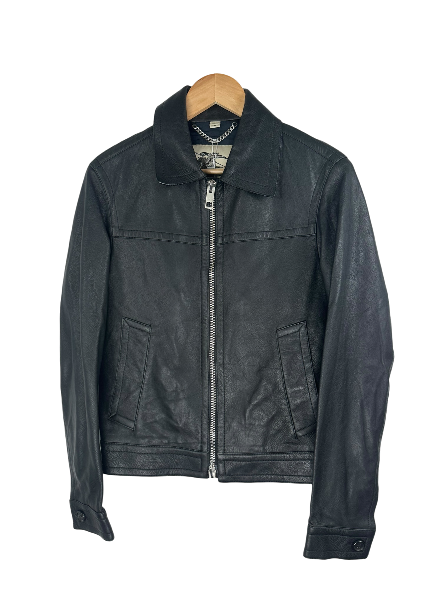Burberry veste en cuir