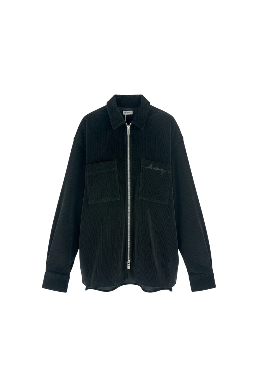 Burberry veste surchemise velour côtelé