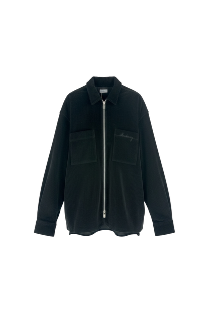 Burberry veste surchemise velour côtelé