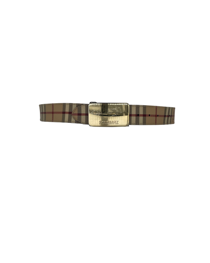 Burberry Ceinture tartan beige