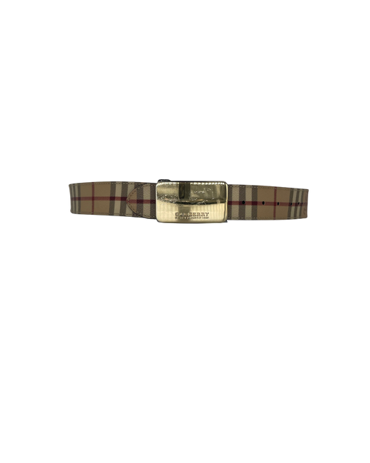Burberry Ceinture tartan beige