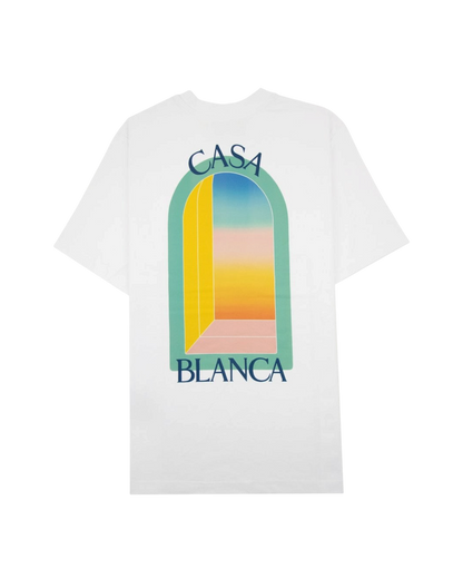Casablanca t-shirt en coton blanc