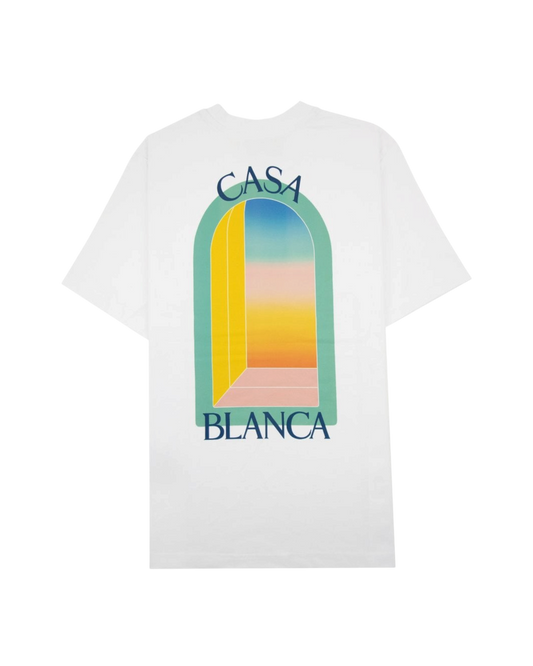 Casablanca t-shirt en coton blanc