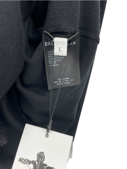 Balenciaga pull léger motif au dos