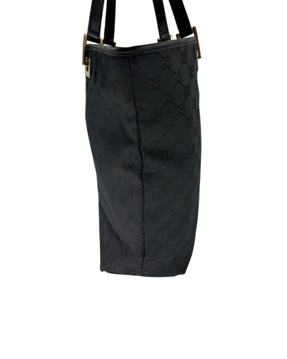 Gucci cabas Sac à main noir toile GG