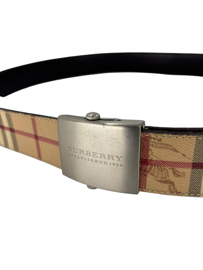 Burberry Ceinture Tartan Beige